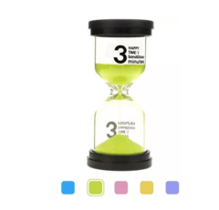 Reloj De Arena Color 3 Minutos Niños Juego Decoracion - comprar online