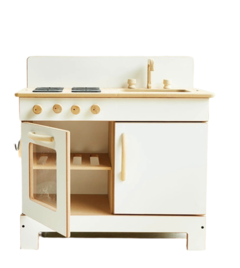 Cocina De Madera Horno Bacha Pizarron 64x32x63cm