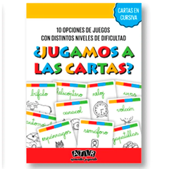 Juego De Cartas Cursiva Lecto Escritura Didactico