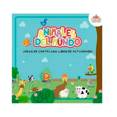 Juego De Cartas + Libro De Actividades Animales Del Mundo X50