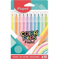 Marcadores Color Peps Pastel Rotuladores X10 Maped