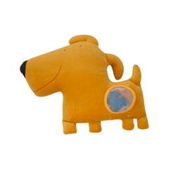 Perrita Mama Con 2 Perritos Imanes Muñeco De Tela 30cm - comprar online