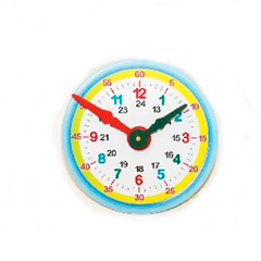 Reloj Didactico De Madera Aprende La Hora 20cm
