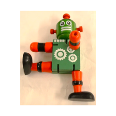 Robot De Madera Souvenir Con Elástico Varios Colores 12cm en internet