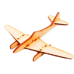 Rompecabezas Arma Maqueta 3d De Madera Avion Messerschmidt