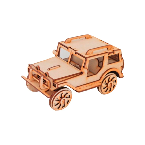 Rompecabezas Maqueta 3d Madera Jeep Auto