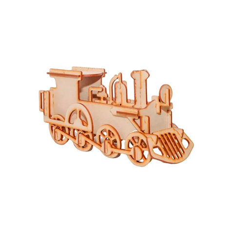 Rompecabezas Maqueta 3d Madera Locomotora Tren