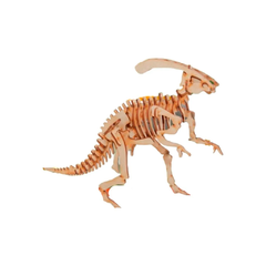 Rompecabezas Maqueta 3d Madera Parasaurolophus Dinosaurio