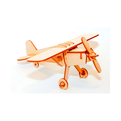 Rompecabezas Para Armar Maqueta 3d Madera Avion Spitfire