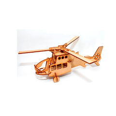 Rompecabezas Para Armar Maqueta 3d Madera Helicoptero