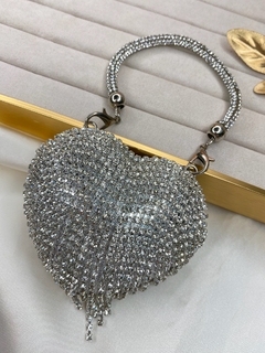 Bolsa LUXO coração franja cristal pr62 - comprar online