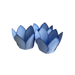 Forminhas para doces flor - Lily Azul Escuro