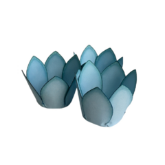 Forminhas para doces flor - Azul Tiffany