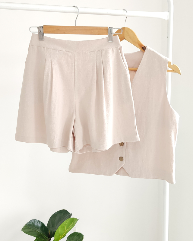 Short Elegante de Lino Mujer TEILOR