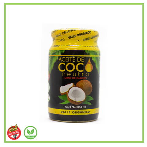 Aceite de coco "Valle orgánico" 360 ml