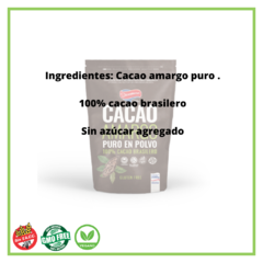 Cacao brasilero amargo en polvo orgánico "Dicomere" 200 grs - comprar online