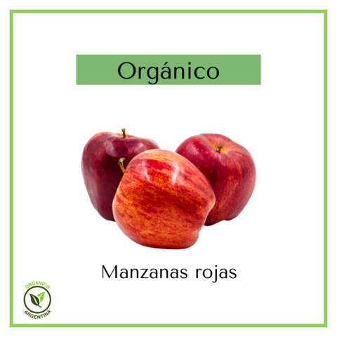 Manzanas rojas orgánicas 500 grs