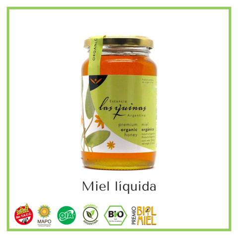 Miel líquida orgánico "Las Quinas" 500 grs