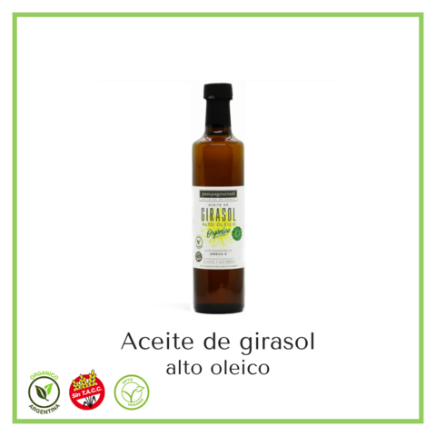 Aceite de girasol alto oleico orgánico "Pampa Gourmet" 500ml