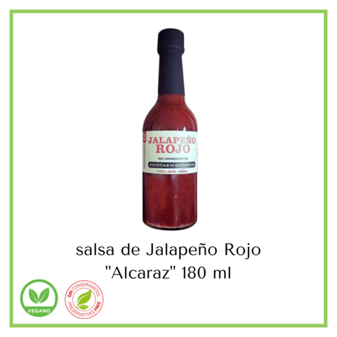 Salsa de jalapeño rojo "Alcaraz" 180 ml