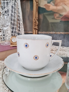 Dúos de té porcelana, gran tamaño