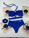 Biquíni Ibiza com hotpants azul royal glow