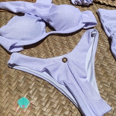 kit moda praia branco plisse (sob encomenda) *leia a descrição - Migas Praianas