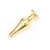 Plug anal metal dorado con joya large - JUGUETON SEXSHOP