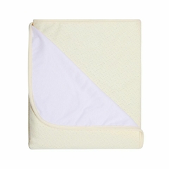 Manta tricot Mami com forro creme 95x75 cm - comprar online