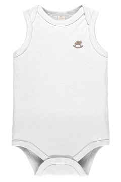 Body regata algodao branco Up Baby