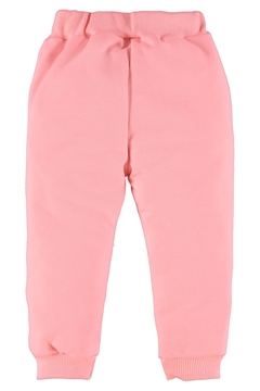 Calça moletom flanelado Up Baby rosa fluor - comprar online