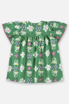 Vestido algodão floral Up Baby - comprar online