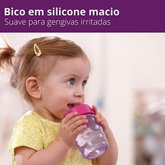 Copo Easy Sip c/Bico de Silicone Rosa 260ml Philips Avent - Helena Magalhães