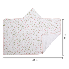 Toalha de banho Soft Bamboo Mami com capuz estampada Primavera - comprar online