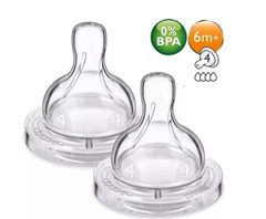 Bico de mamadeira Philips Avent classica ant colica Nº 4 - 2 unidades