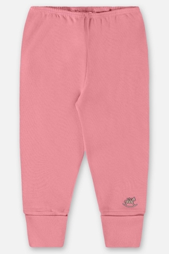 Calça em algodão rosa morango Up Baby