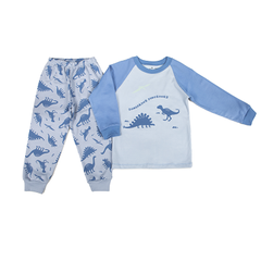 Pijama dino azul moletinho flanelado-Have Fun - comprar online