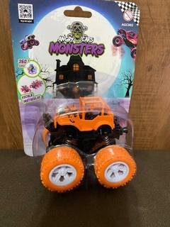 Carrinho Angry monster blister laranja