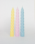 Trio "Unicorn Rope" com Três Velas Decorativas Coloridas - comprar online
