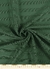 Tecido Aster Verde Safira. Composição: 89% Viscose e 11% Poliéster. Largura: 1,40 metros