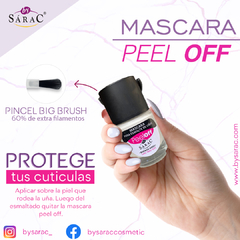 Peel Off Mascara para Uñas By SaraC x 15 Mililitros - comprar online