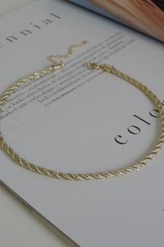 Chocker Corda Fio Ouro - loja online