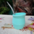 Mate plástico canasta con bombilla colores pastel - tienda online
