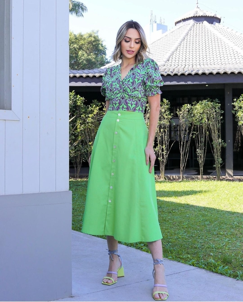 Saia midi cheap comprar online