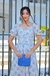 Vestido Doce Primavera Floral Azul - comprar online
