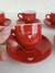 Jogo de xícaras de porcelana detalhe coração L’ Amour - Bazar Vitória