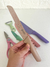Kit de facas, descascador e tesoura color - loja online