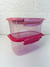 Kit de potes rosa com trava - comprar online