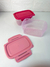Imagem do Kit de potes rosa com trava