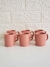 Jogo de xícaras rosa - comprar online